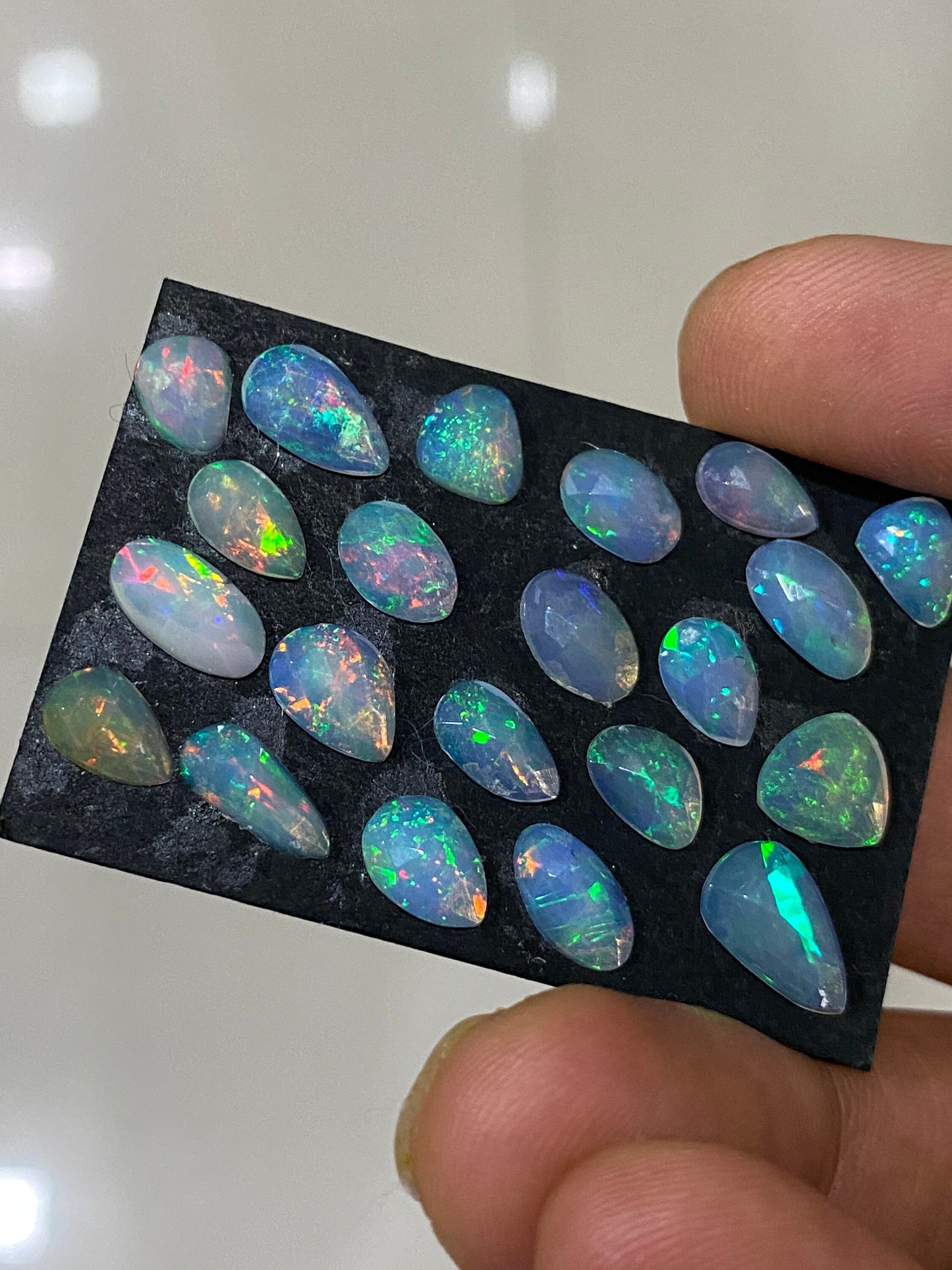 Dazzling very rare Ethiopian opal rosecut Welo opal rosecut aaa quality wt 10.50 carats pcs 21 size  rosecut opal  fire natural opal rosecut