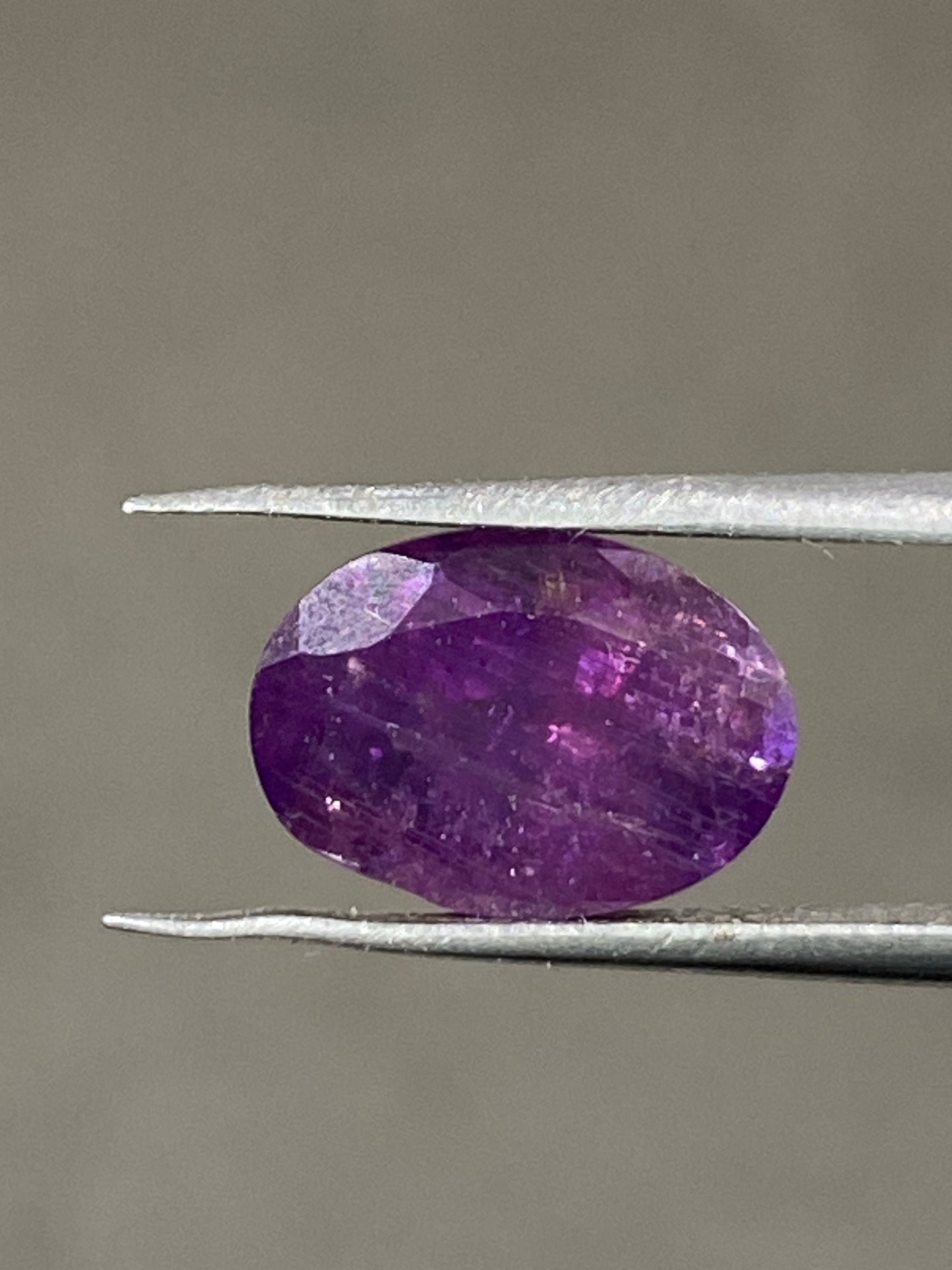 Intense Pink sapphire purple sapphire oval cut natural unheated untreated ring size sapphire wt 5 carats size 11.4x8.3mm Sapphire oval