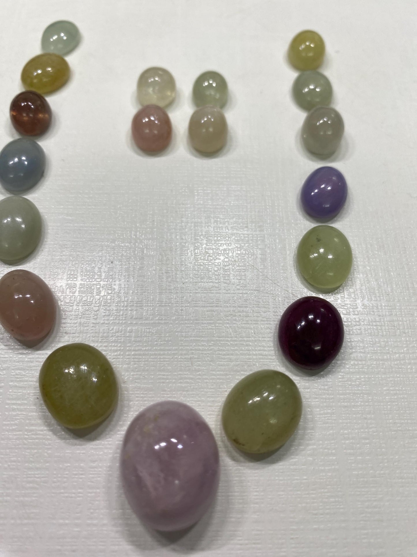 Gorgeous very rare colorful sapphire cabochons  necklace multi sapphire lot amazing quality pcs 19 wt 207.10 cts size 10x9-19x16mm sapphire