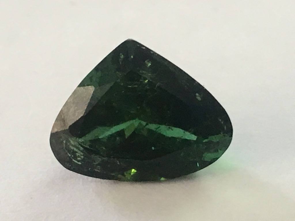 Green Tourmaline heart size 14.5x11.5mm weight 7.5 carats green tourmaline heart tourmaline gem facet tourmaline