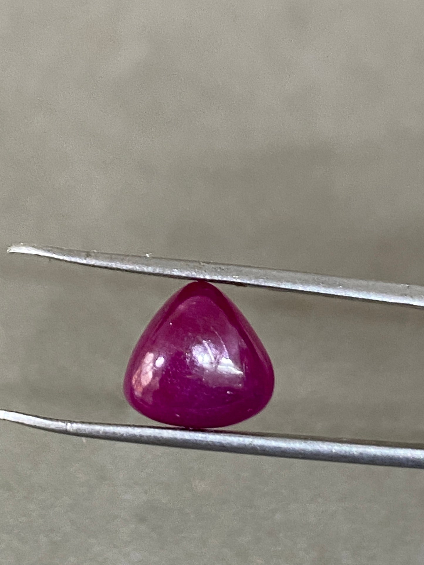 Very rare natural Ruby Trillion Cabochon blood red ruby trillion ruby 10mm Natural ring wt 5.40 carats Pendant Unheated untreated ruby