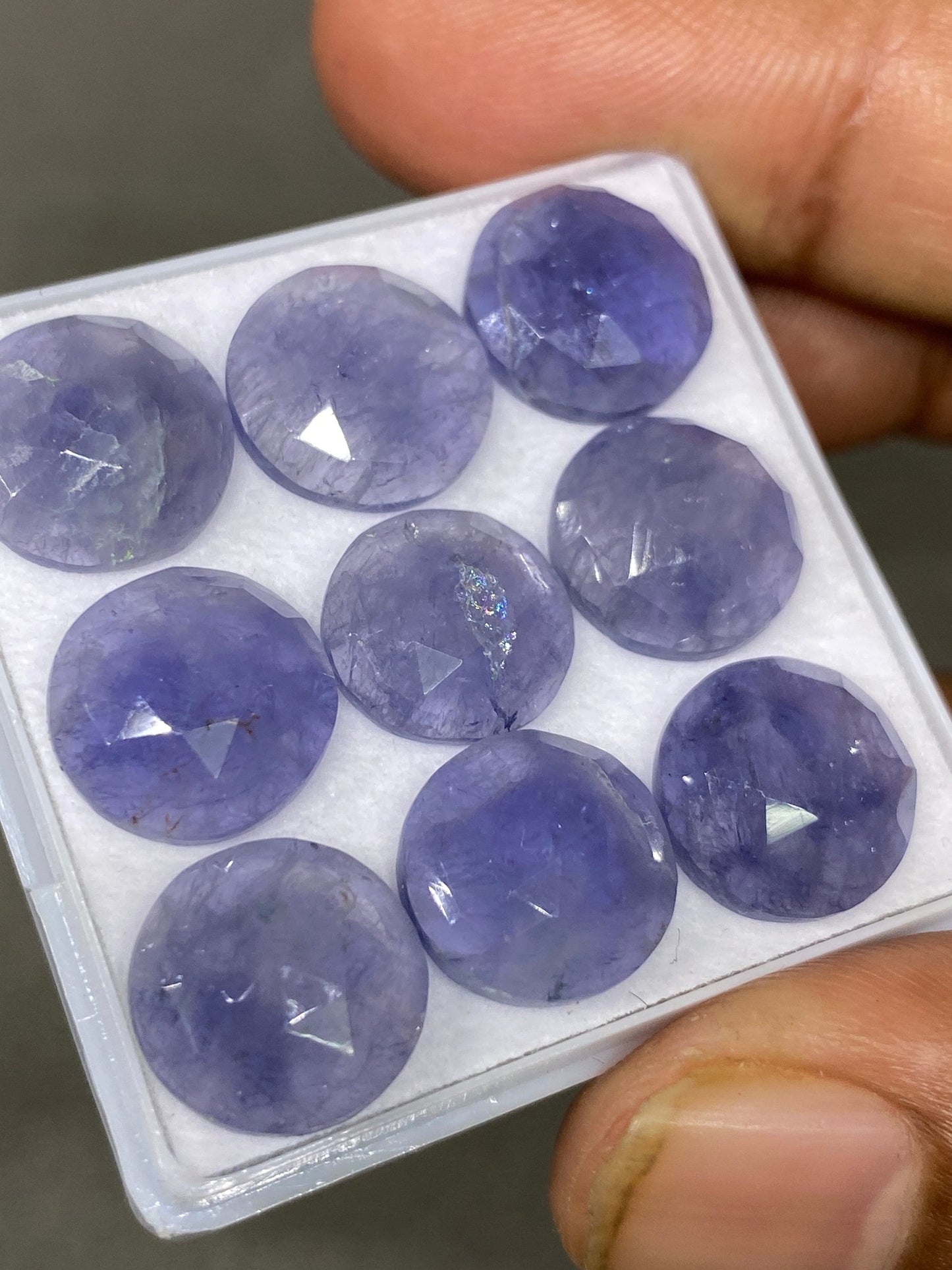 Wonderful Rare iolite rosecut round wholesale lot weight 37 carats size 12mm pcs 9 iolite rosecut