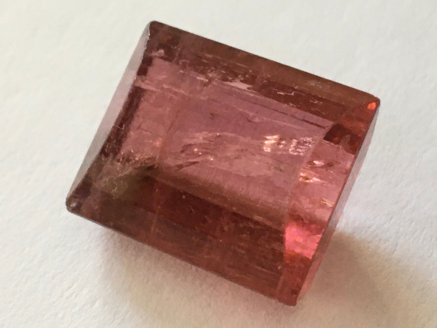 Very rare nice pink tourmaline cutstone faceted on the top weight 21.5 carats size 17x14mm rare huge size tourmaline cut for ring pendant