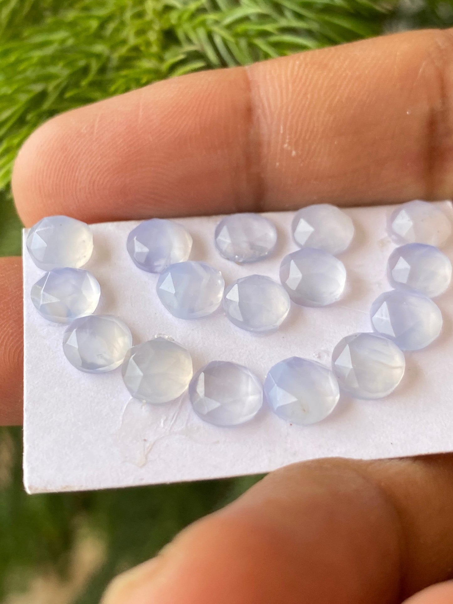 Amazing chalcedony rosecut round shape pcs 16 weight 15.5 carats size 6mm-6.5mm  chalcedony round