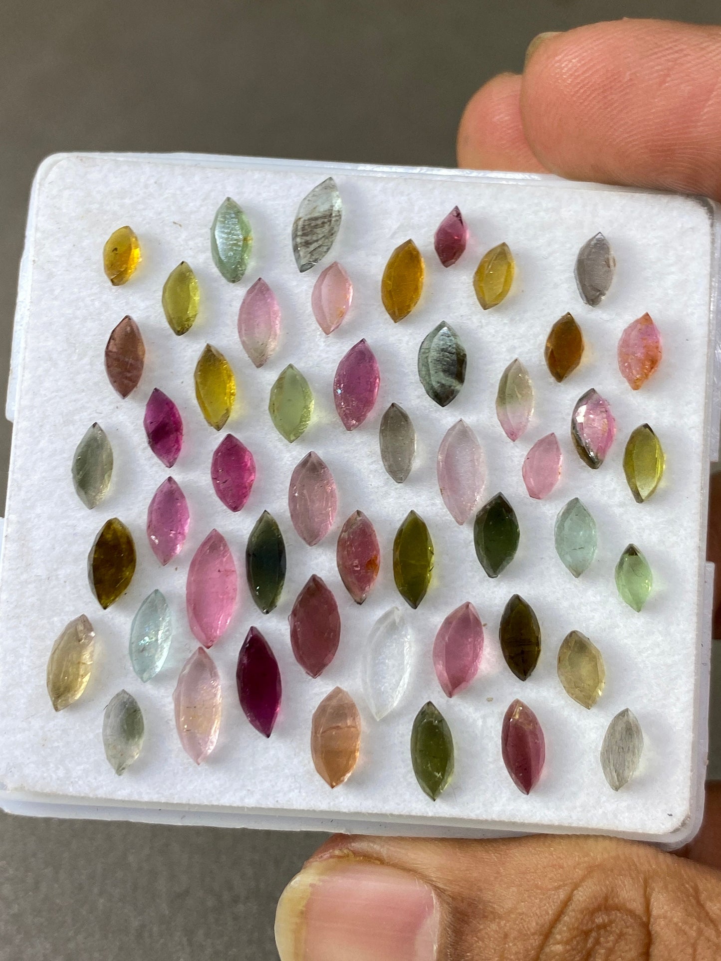 Beautiful candies Tourmaline marquees size 6x3mm-10x4mm  wt 22 carats pcs 50 Tourmaline mirror cut marquees