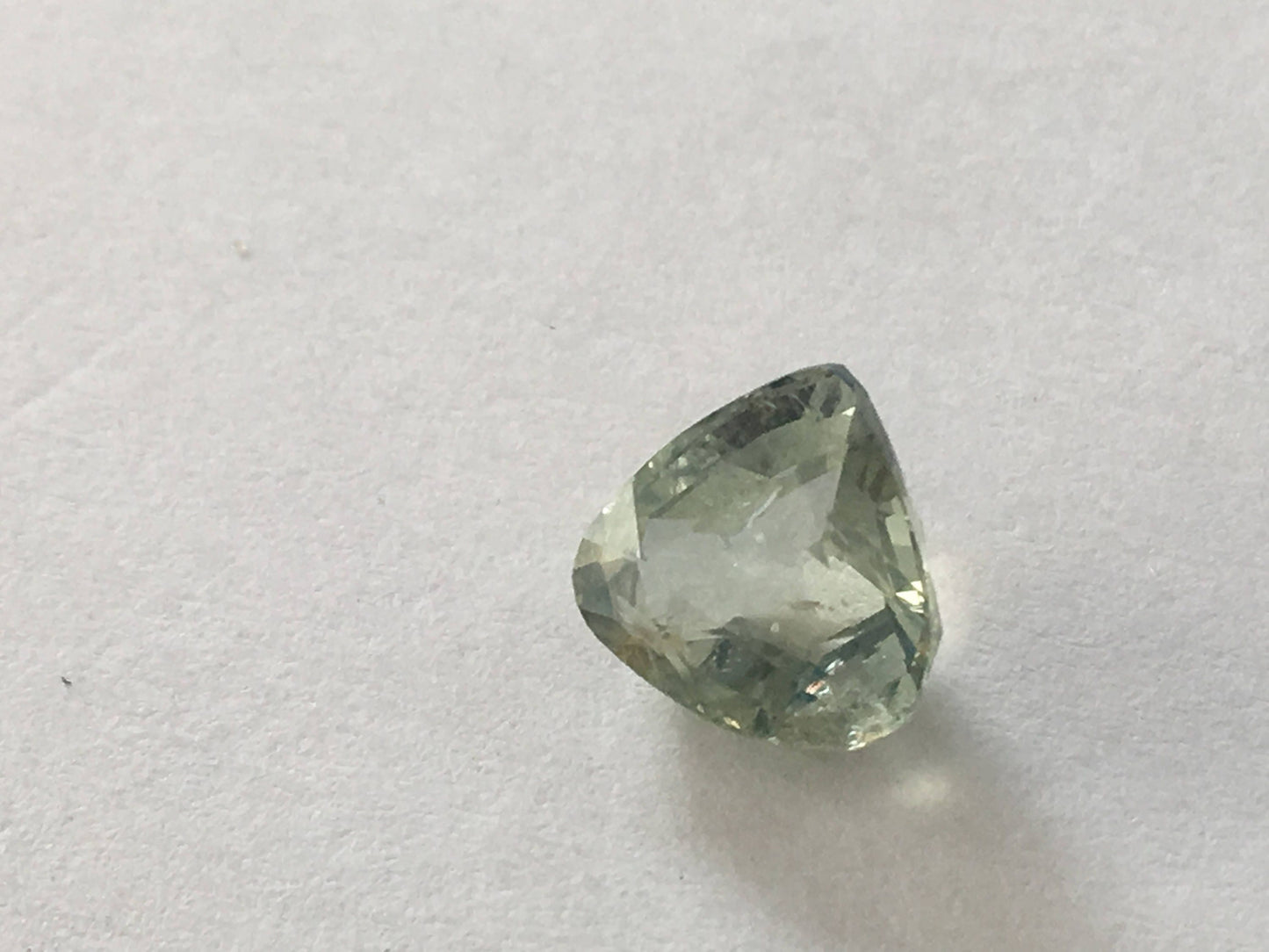 Green sapphire heart cut stone weight 2.07 carats super fine quality size 7.4mm