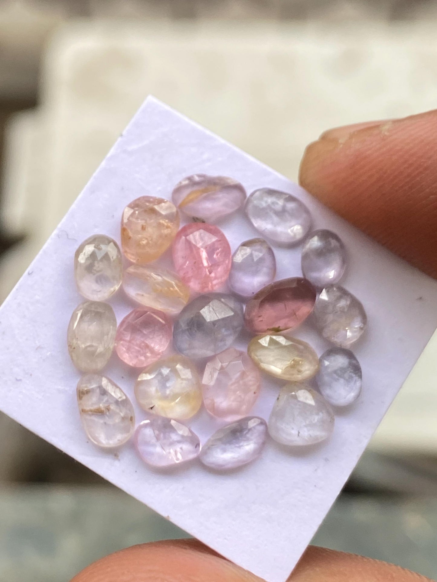 Gorgeous rare  burma mines multi spinel rosecut pcs 21 weight 7.30 carats size 4.5x3.6mm-6.3x4.5mm rosecut spinel lot flatback gems