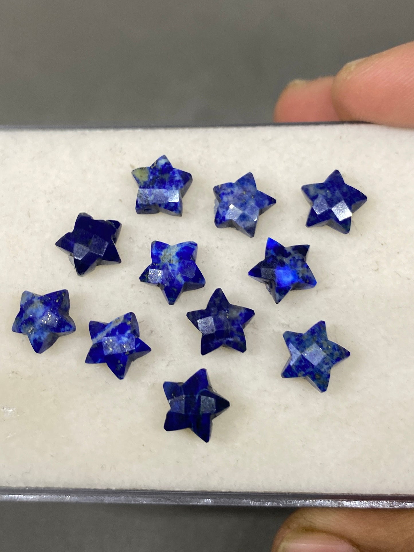 Wow lapis lazuli faceted star shape carving briolette drilled pcs 11 wt 33 cts size 9mm lapis lazuli star briolette