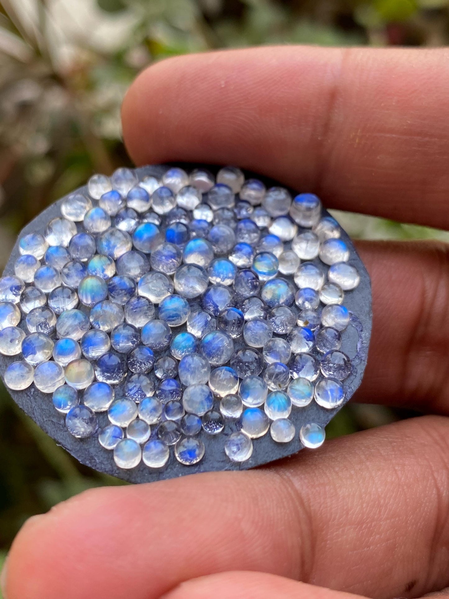 White rainbow moonstone cabochons wholesale lot pcs 120 weight 20 carats size 2mm-4mm round cabochons