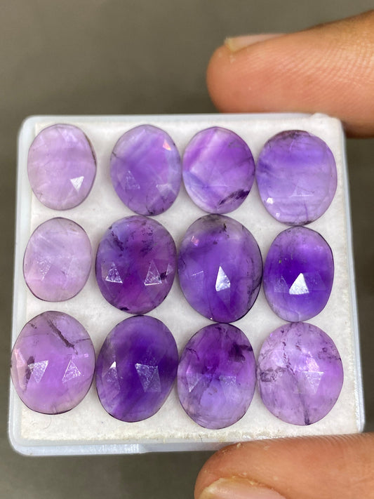 Awesome rare amethyst rosecut fancy shapes freeform amethyst pendant supply weight 32 carats pcs 12 size 10x9mm-13x10mm rosecut amethyst