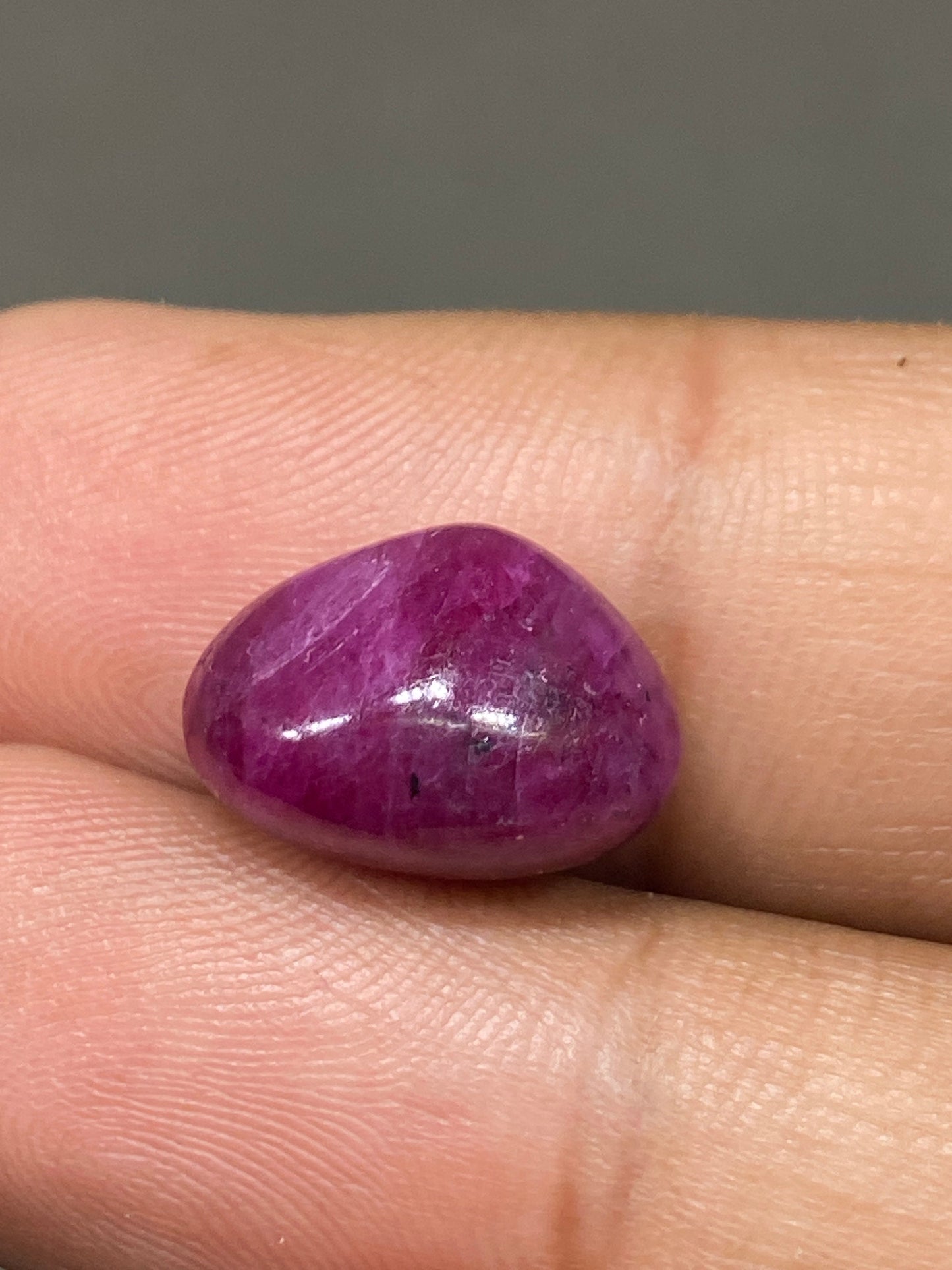 Ruby fancy shape cabochon wt 12 carats size 14.5x10mm natural unheated untreated ruby fancy shape cabochon