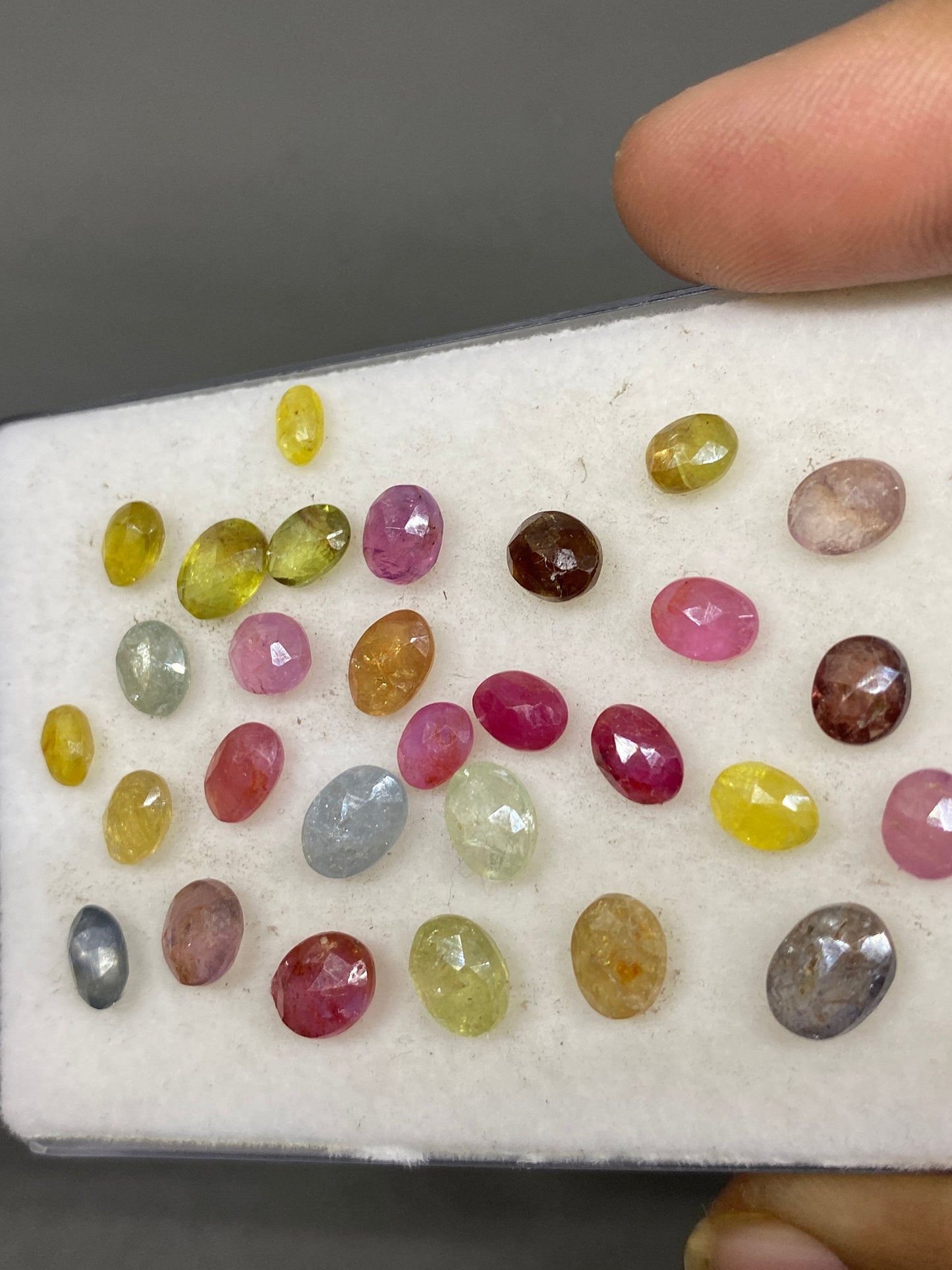 Cute Rare Natural Umba sapphire oval briolettes pcs 30 weight 39 carats size 4x3mm-7.5x5mm sapphire faceted oval briolettes Umba sapphire