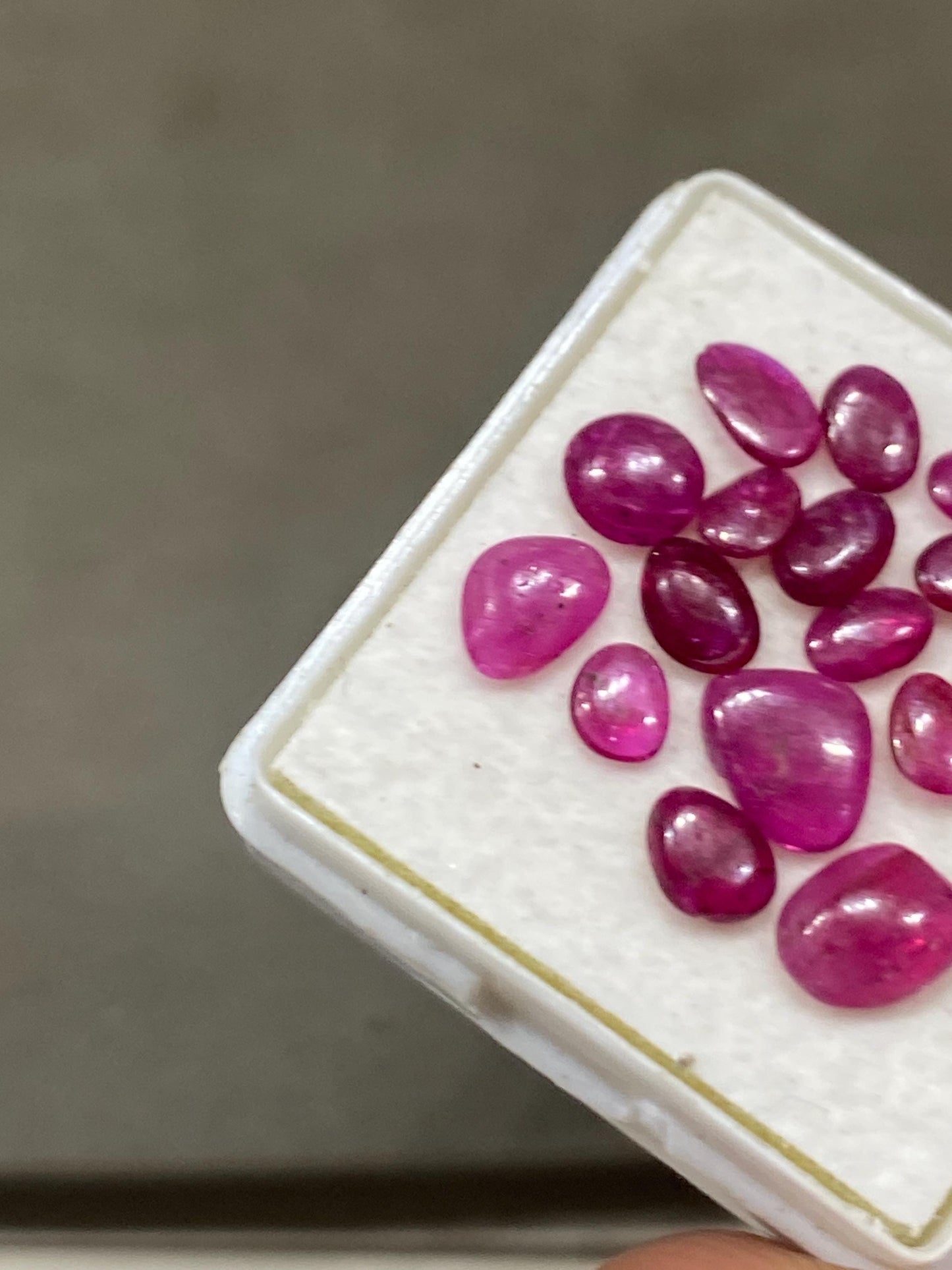 Dazzling very rare natural ruby cabochons mozambique mine lot mix pcs 16 wt 5 cts size 4x3.5-6.5x6mm unheated untreated ruby smooth ruby