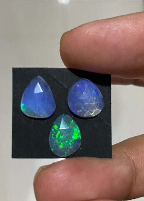 Dazzling Ethiopian opal rosecut multi fire aaa opal Welo opal rosecut rosecut opal fire natural opal rosecut