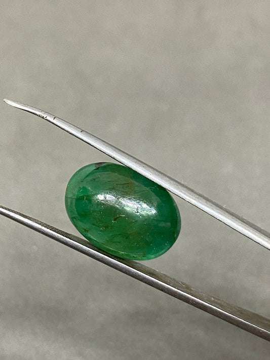 Emerald cabochon oval emerald smooth polished ideal for ring pendant emerald ring supply wt 16 carats size 18x12mm emerald cabochon