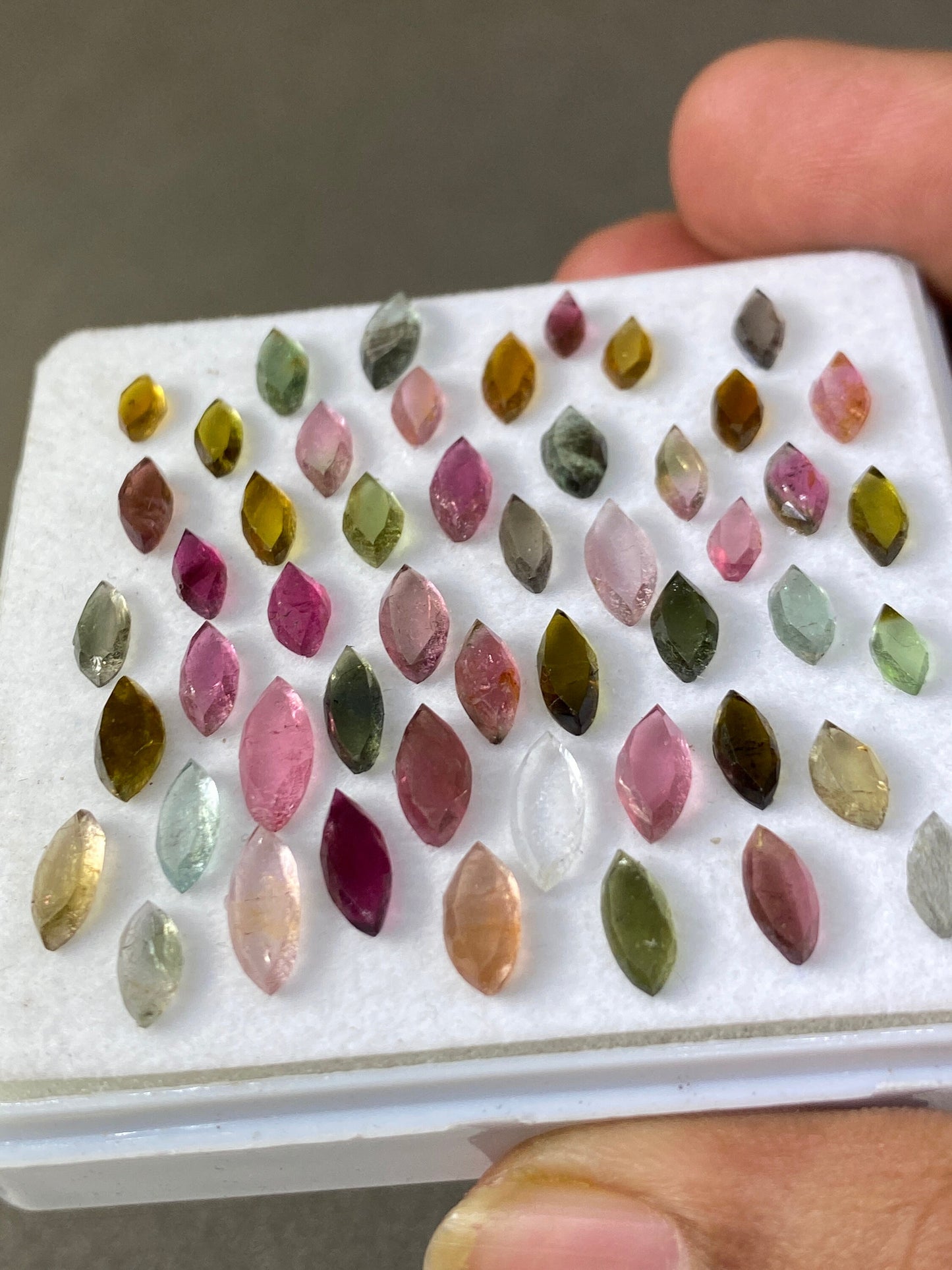 Beautiful candies Tourmaline marquees size 6x3mm-10x4mm  wt 22 carats pcs 50 Tourmaline mirror cut marquees