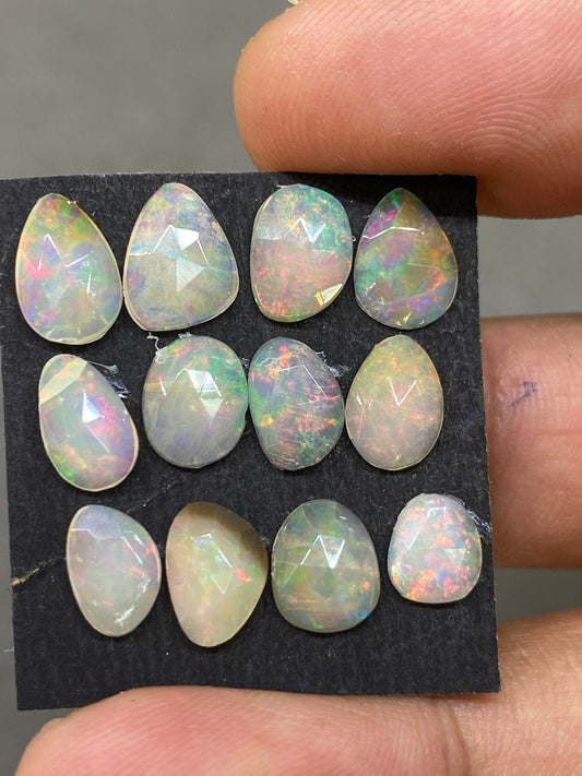 Appealing very rare Ethiopian opal rosecut Welo opal rosecut pink multi fire aaa quality pcs 12 wt 7 cts size 9.9x7.6mm-7x6.1mm opal rosecut