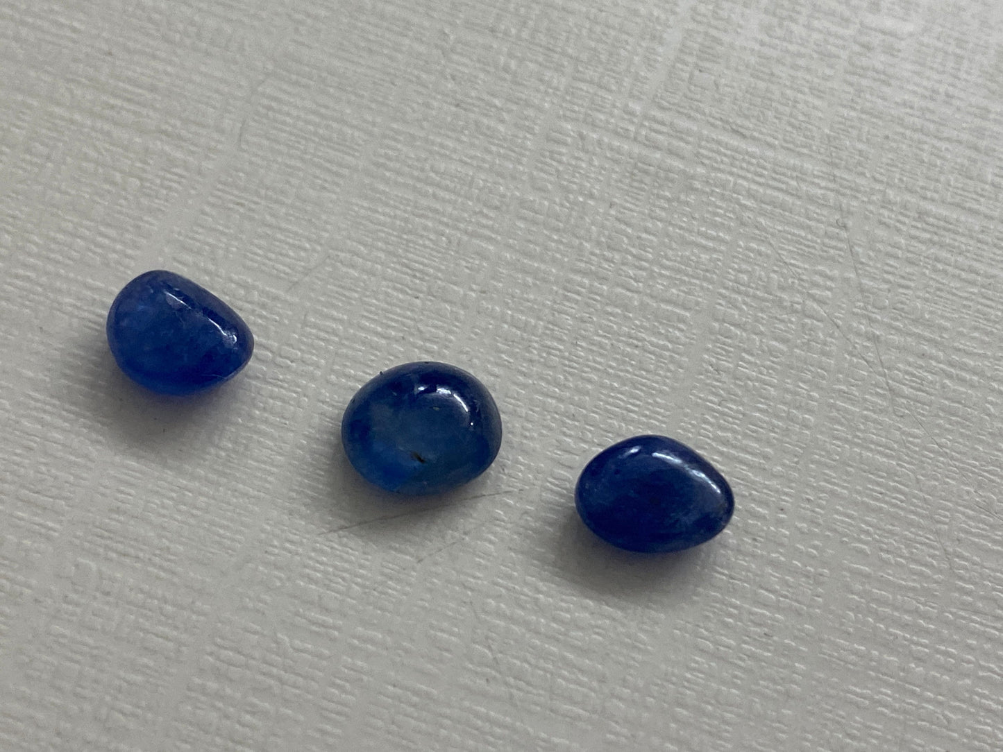 Fabulous Natural Burma Very Rare Blue sapphire size 8x7mm-9x8mm wt 9.25 carats pcs 3 Burma mines sapphire cabochon ideal for pendant or ring