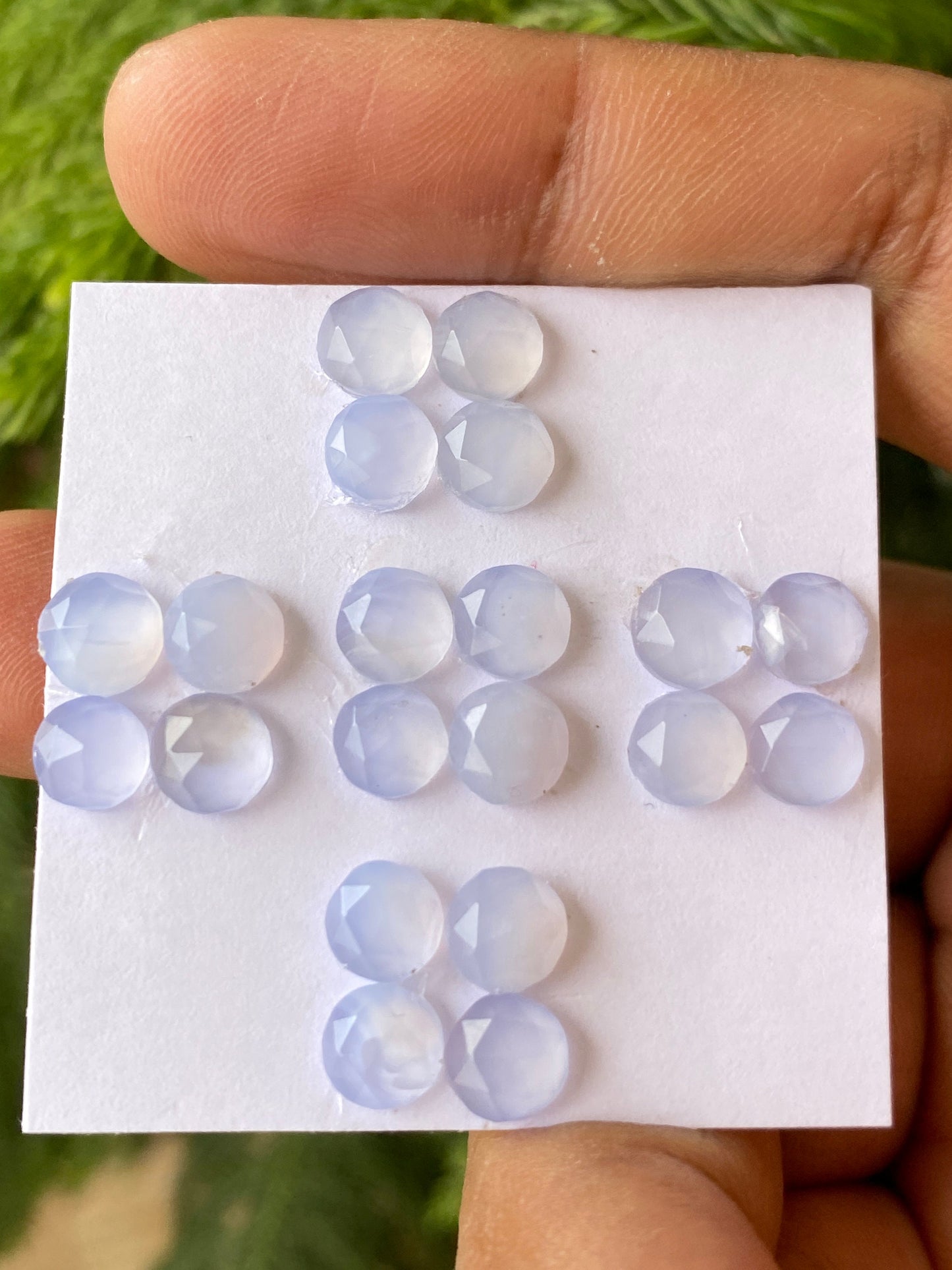 Lovely chalcedony rosecut round shape pcs 20 weight 22 carats size 6.5mm chalcedony round