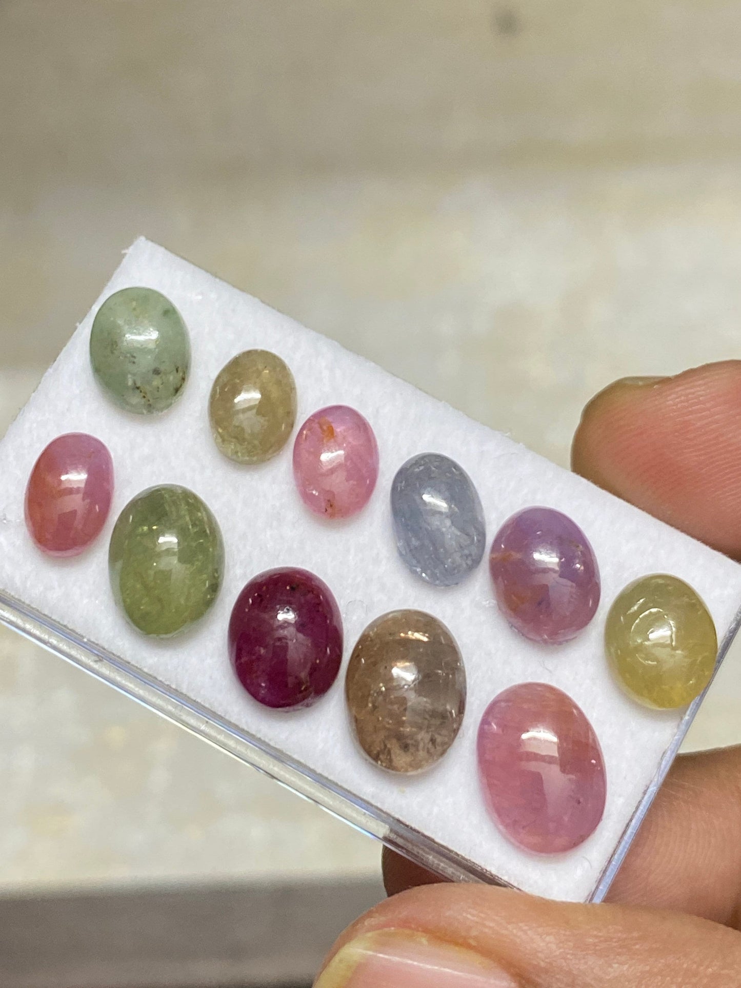 Rare natural umba sapphire oval cabochons beautiful lot unheated untreated sapphire Pcs 11 size 6.5x8.9-12x10mm weight 37 carats nice lot