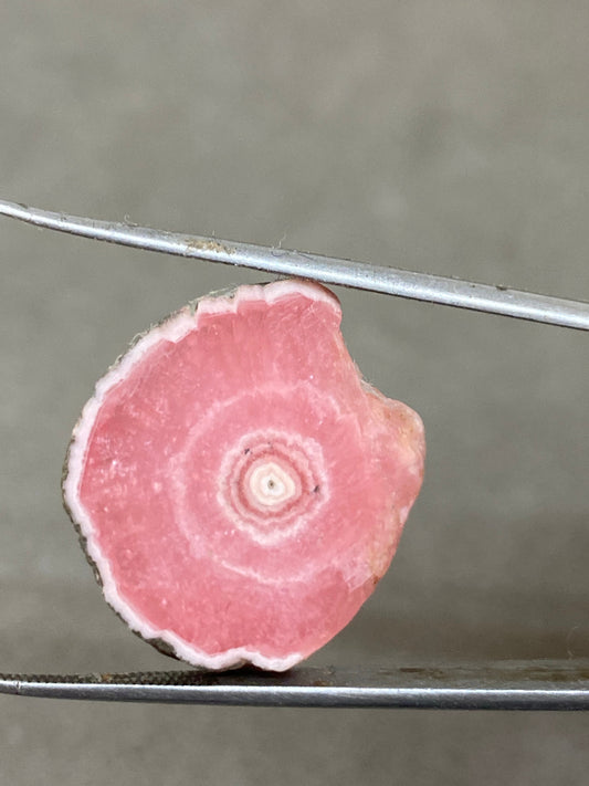 Aaa quality rhodochrosite slice watermelon smooth polished wt 16 carats size 23x19mm one of a kind very rare