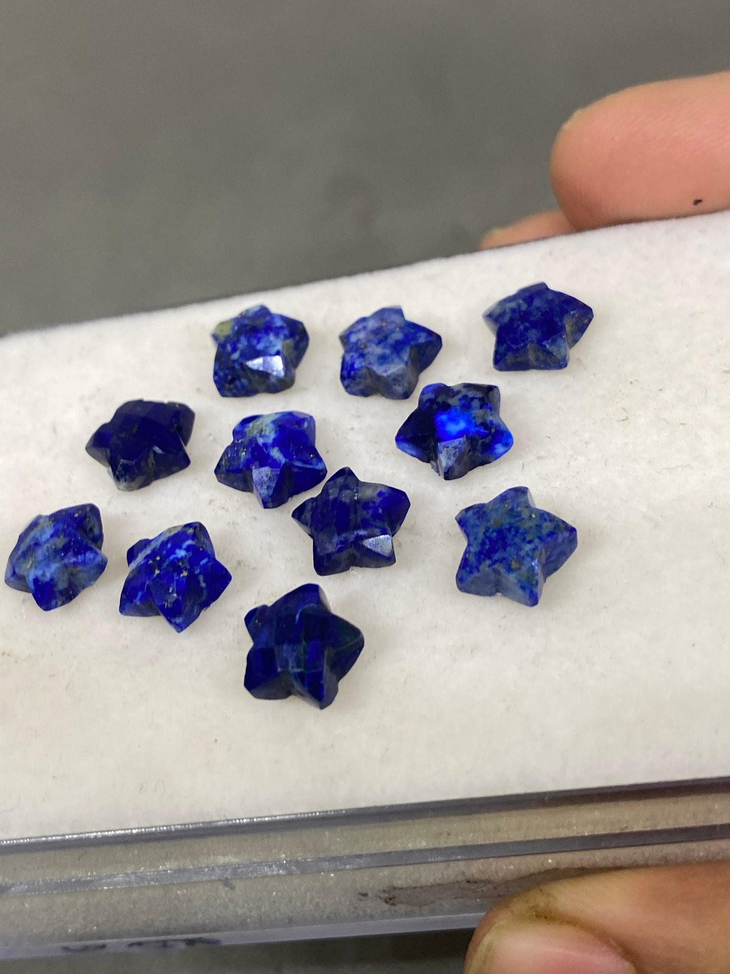 Wow lapis lazuli faceted star shape carving briolette drilled pcs 11 wt 33 cts size 9mm lapis lazuli star briolette