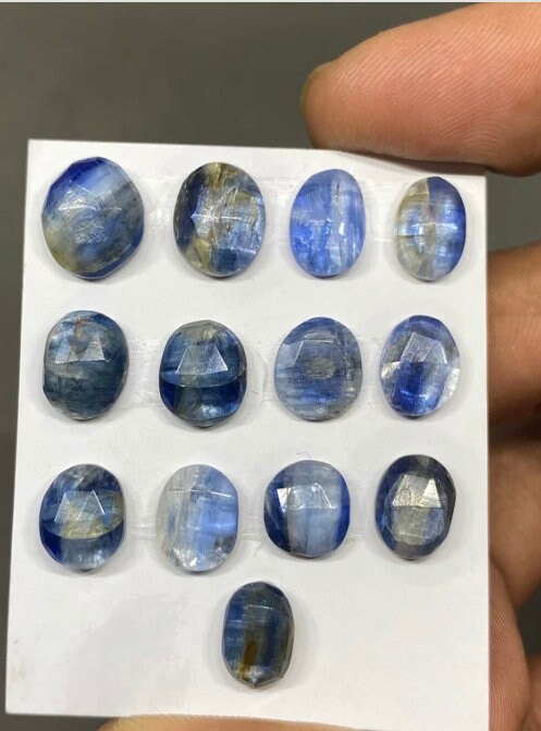 Gorgeous Rare Kyanite rosecut flats fine quality kyanite ovals good quality rosecut kyanite