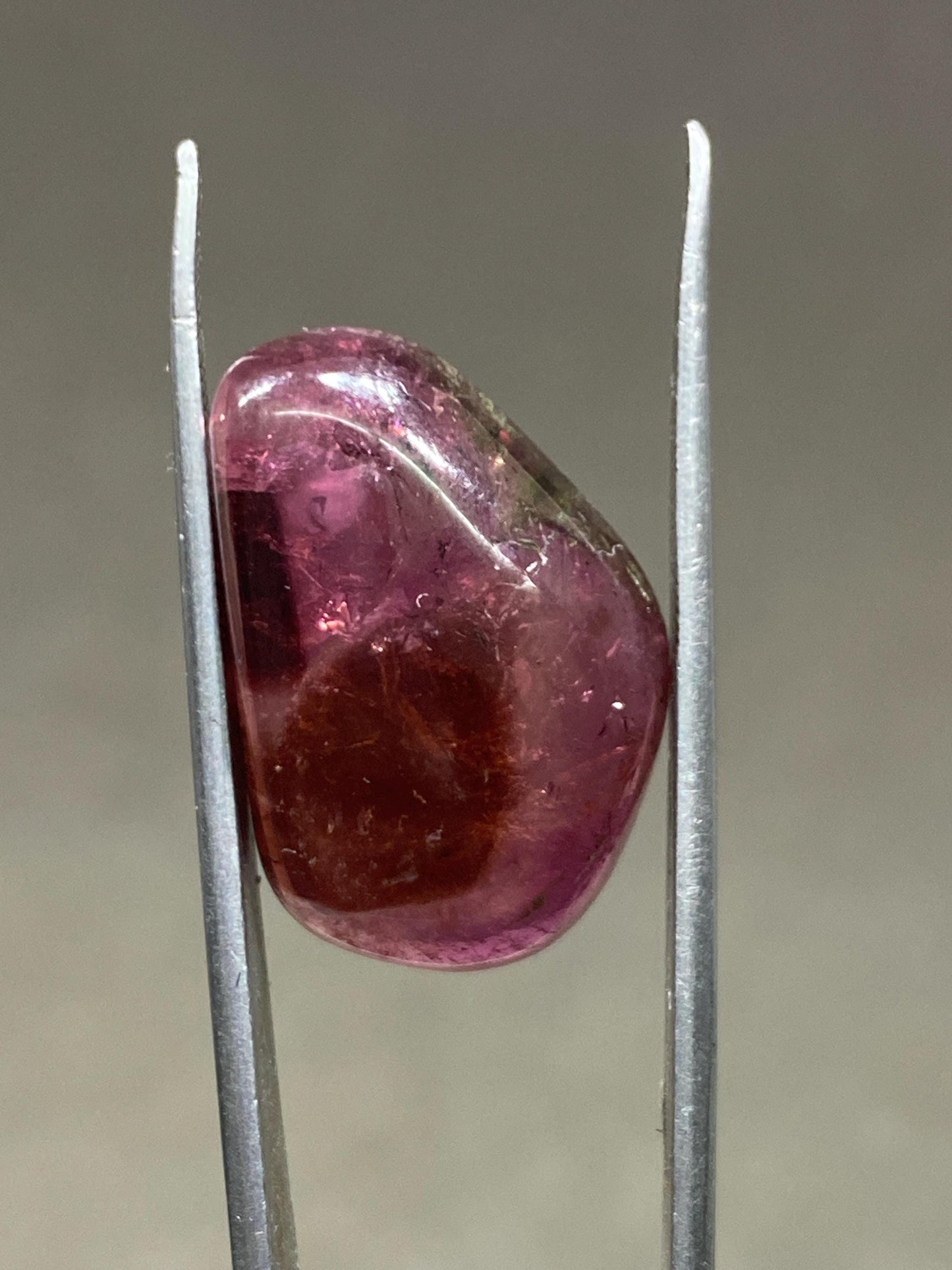 Rare pink tourmaline Watermelon nugget smooth polished lot fine quality wt 17.30 carats size 23x14.5mm natural watermelon  tourmaline