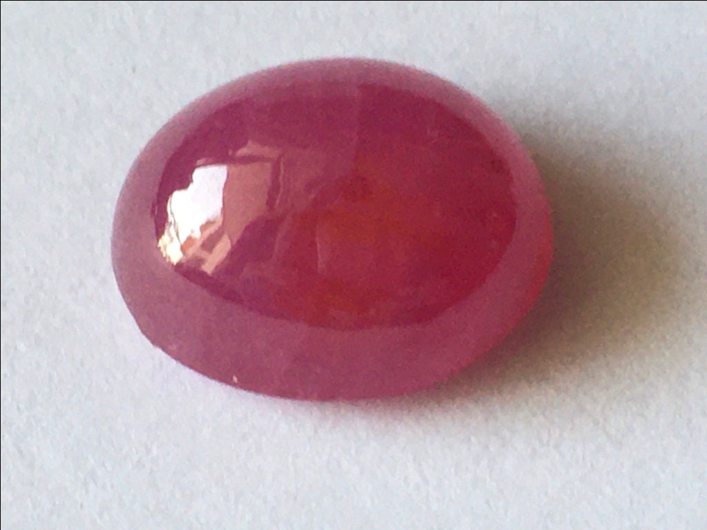 Vivacious Pink orangish Natural Ruby oval Cabochon weight 7 carats big size ruby  Cabochon smooth polished unheated untreated ruby