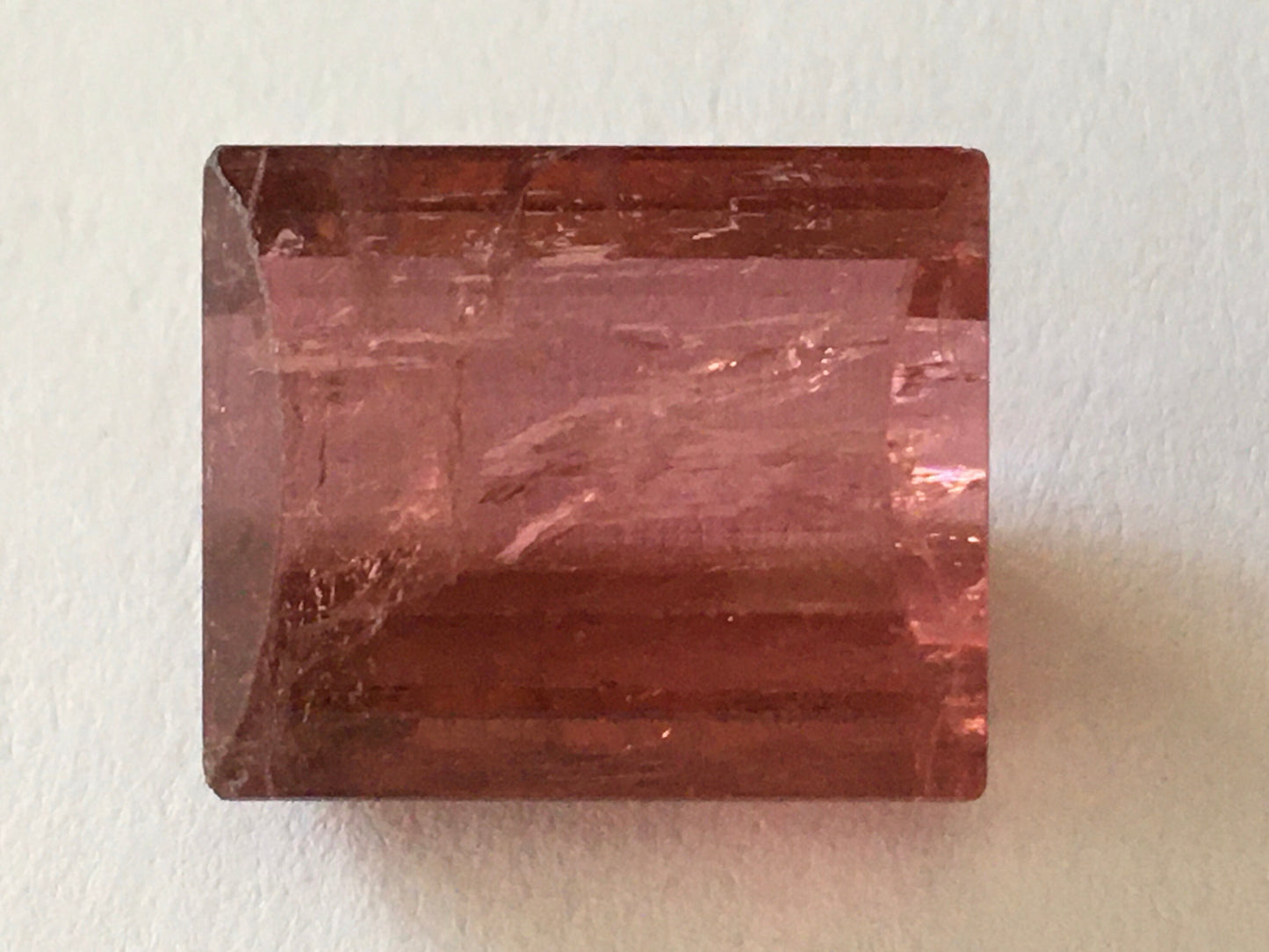 Very rare nice pink tourmaline cutstone faceted on the top weight 21.5 carats size 17x14mm rare huge size tourmaline cut for ring pendant