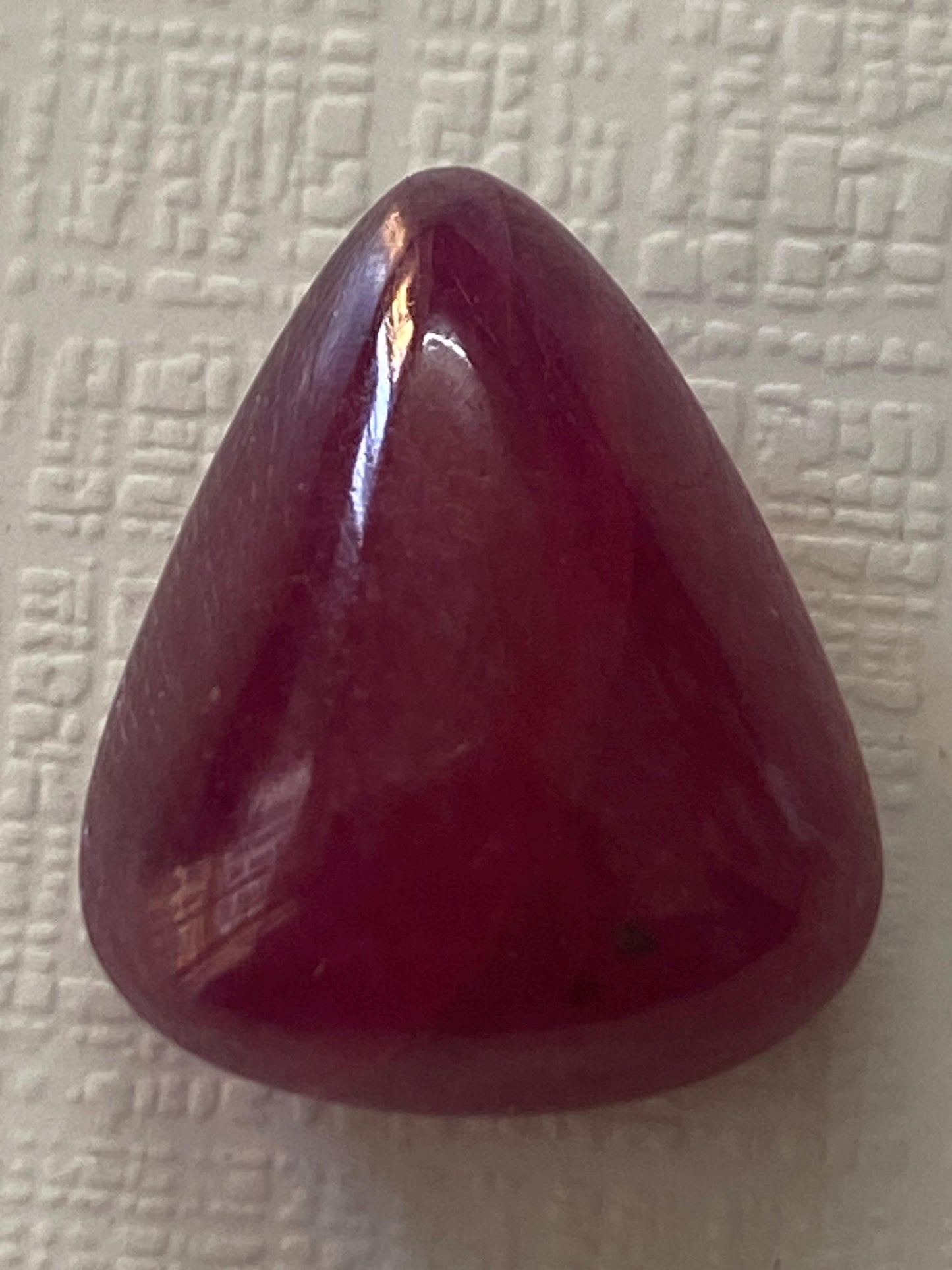 Very rare natural Ruby Trillion Cabochon blood red ruby trillion ruby Natural ring wt 13.55 carats 15.5x13mm Pendant Unheated untreated ruby