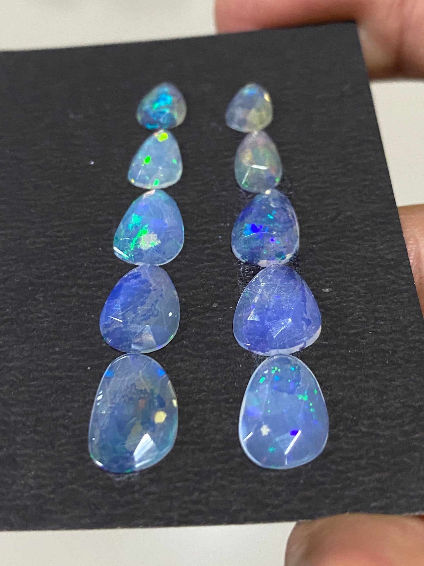 Wow Ethiopian opal rosecut Welo opal rosecut earrings supply wt 8 cts pcs 10 size 7.3x5.6mm-12.5x8.3mm opal fire natural opal rosecut