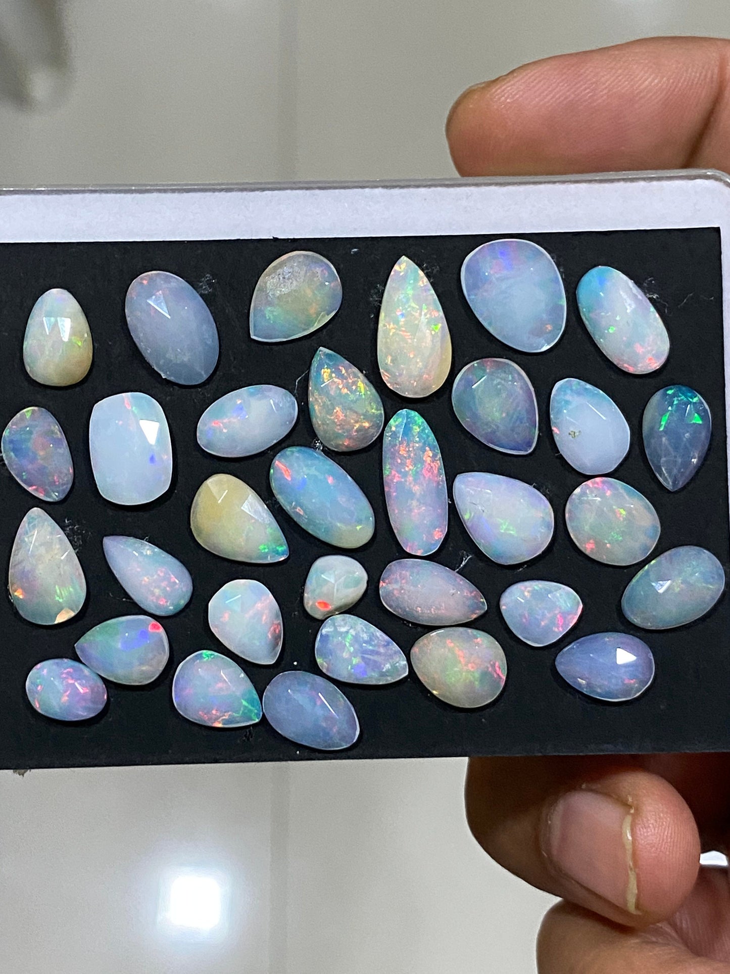 Stunning  Ethiopian opal rosecut Welo opal rosecut aaa quality wt 26 carats pcs 32 size  rosecut opal  fire natural opal rosecut