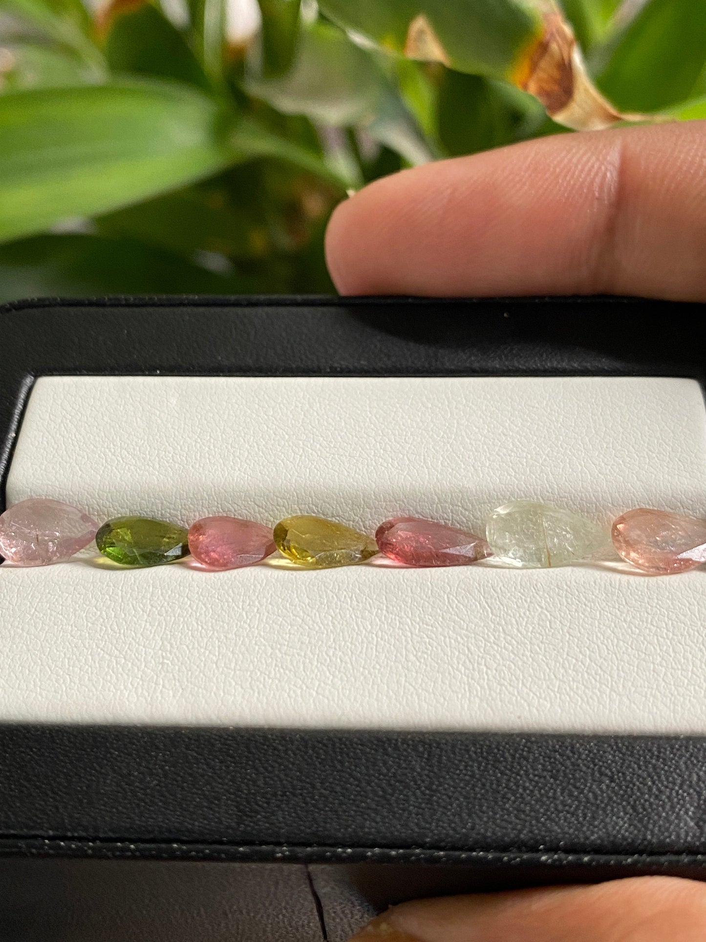 Gorgeous Rare Multi Tourmaline pear cutstones pcs 7 wt 6 cts 8x6.3mm-10.5x5mm tourmaline cuts pears cutstones pink  tourmaline