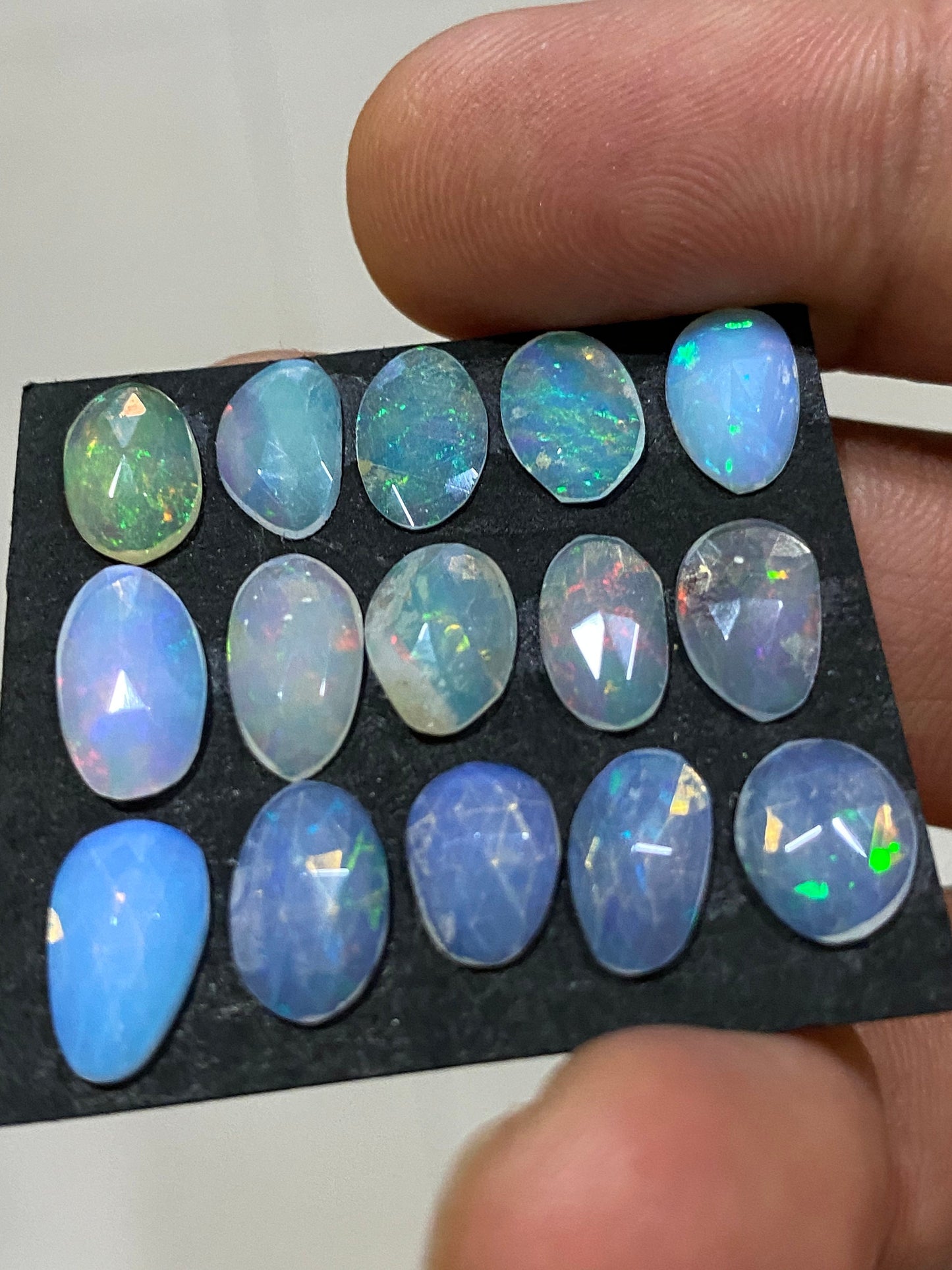 Pretty Ethiopian opal rosecut Welo opal rosecut wt 9.5 cts pcs 15 size rosecut opal beautiful fire natural opal rosecut Opal cabochon