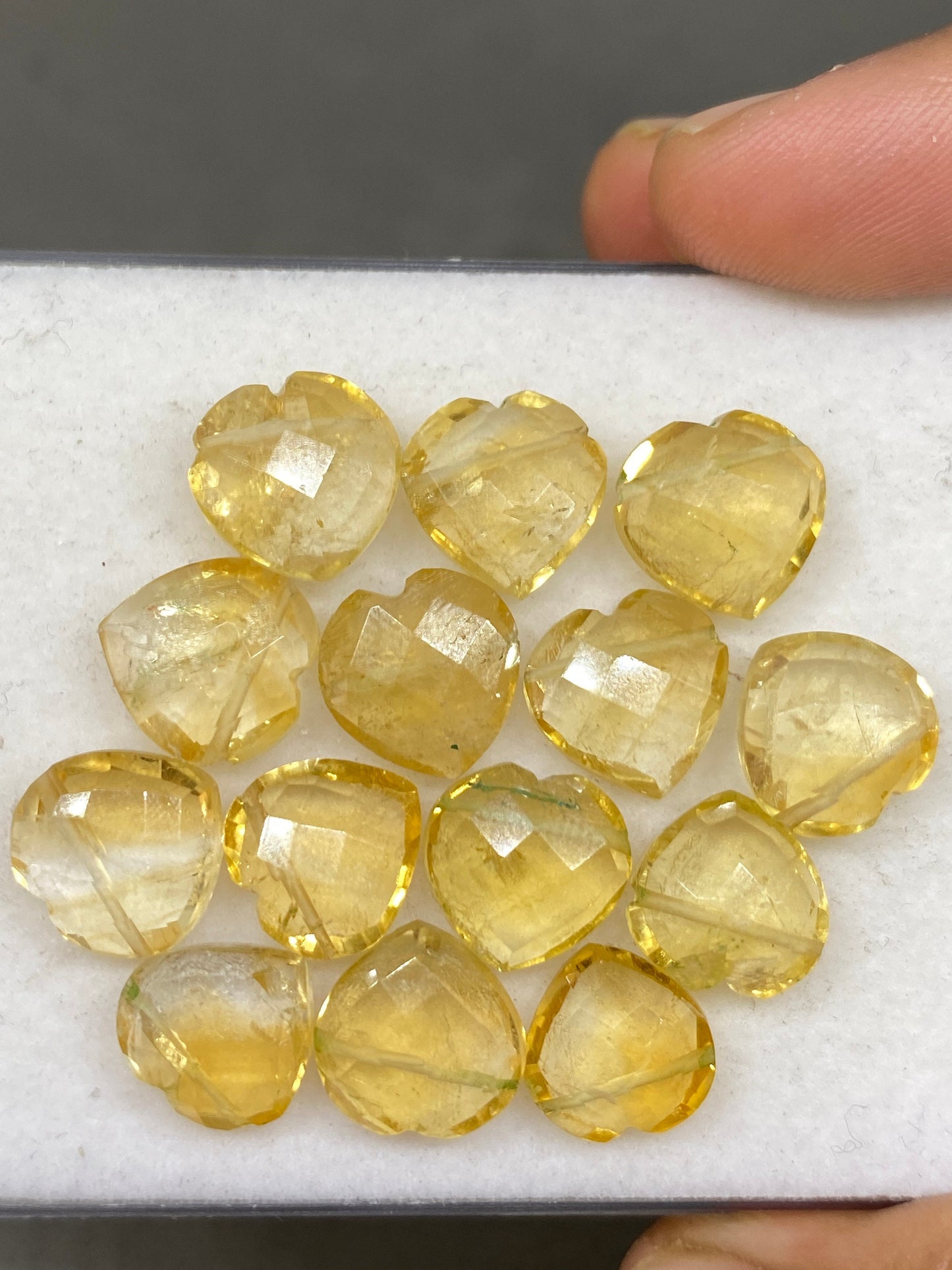 Gorgeous rare Citrine faceted heart shape carving briolette drilled pcs 14 wt 69 approx size 11mm-12mm citrine heart  briolette