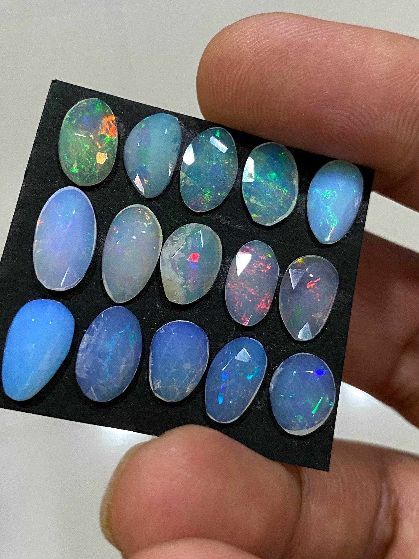 Pretty Ethiopian opal rosecut Welo opal rosecut wt 9.5 cts pcs 15 size rosecut opal beautiful fire natural opal rosecut Opal cabochon