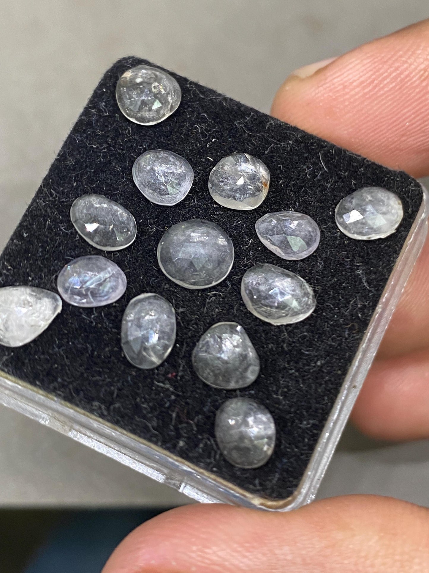 Gorgeous super fine quality crystal rosecuts weight m carats pcs 13 size crystal rosecut wholesale lot