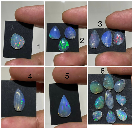 Dazzling Ethiopian opal rosecut multi fire aaa opal Welo opal rosecut rosecut opal fire natural opal rosecut