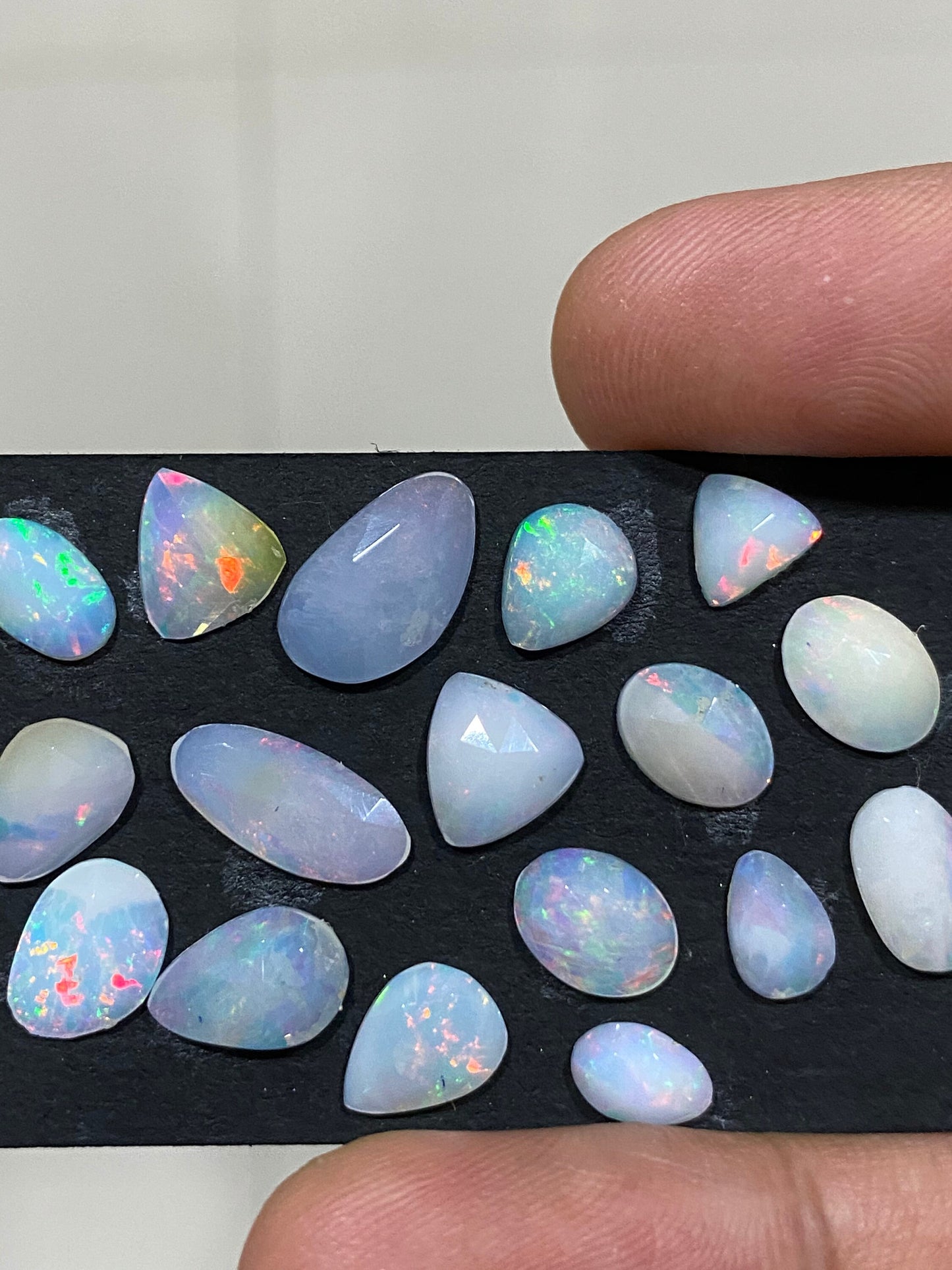 Dazzling very rare Ethiopian opal rosecut Welo opal rosecut aaa quality wt 10.50 carats pcs 17 size  rosecut opal  fire natural opal rosecut