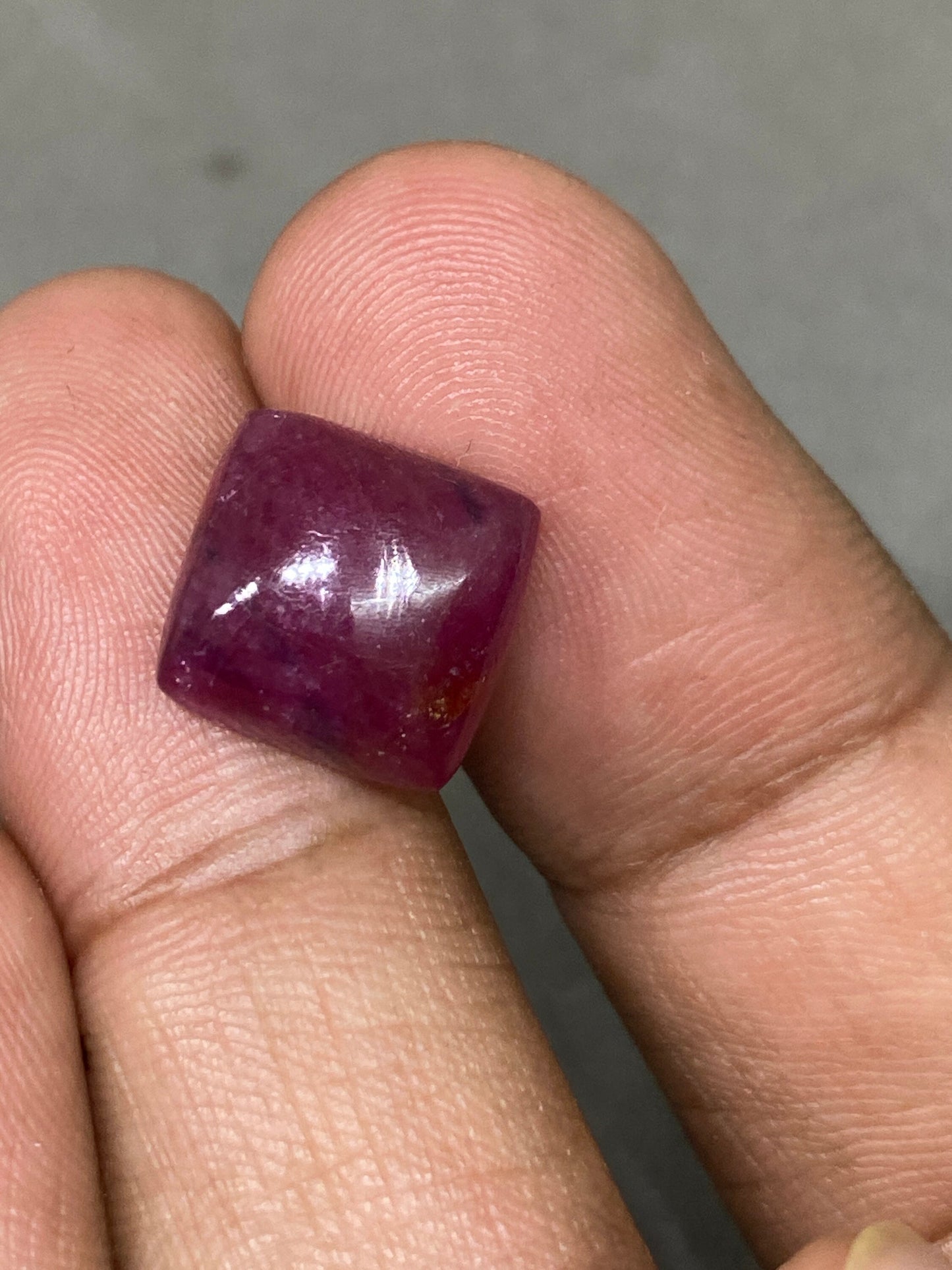 Very rare natural Ruby Cushion Cabochon blood red ruby beautiful ruby Natural ring wt 11 carats 12mm Pendant Unheated untreated ruby