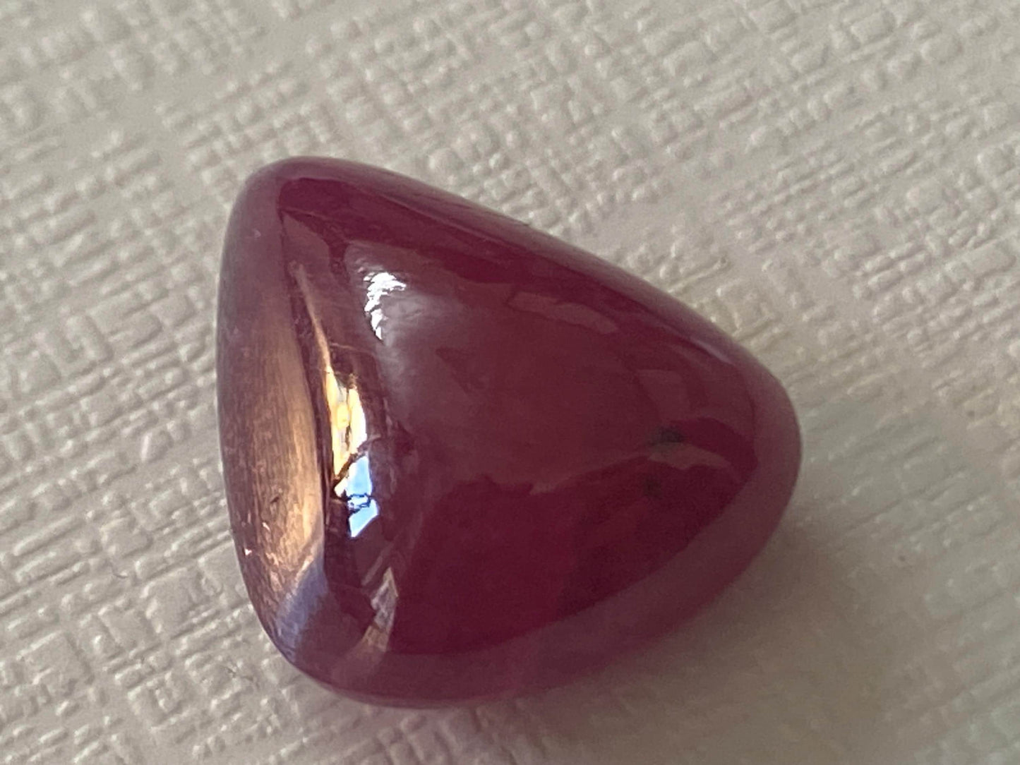 Very rare natural Ruby Trillion Cabochon blood red ruby trillion ruby Natural ring wt 13.55 carats 15.5x13mm Pendant Unheated untreated ruby