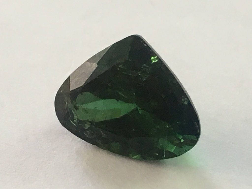 Green Tourmaline heart size 14.5x11.5mm weight 7.5 carats green tourmaline heart tourmaline gem facet tourmaline