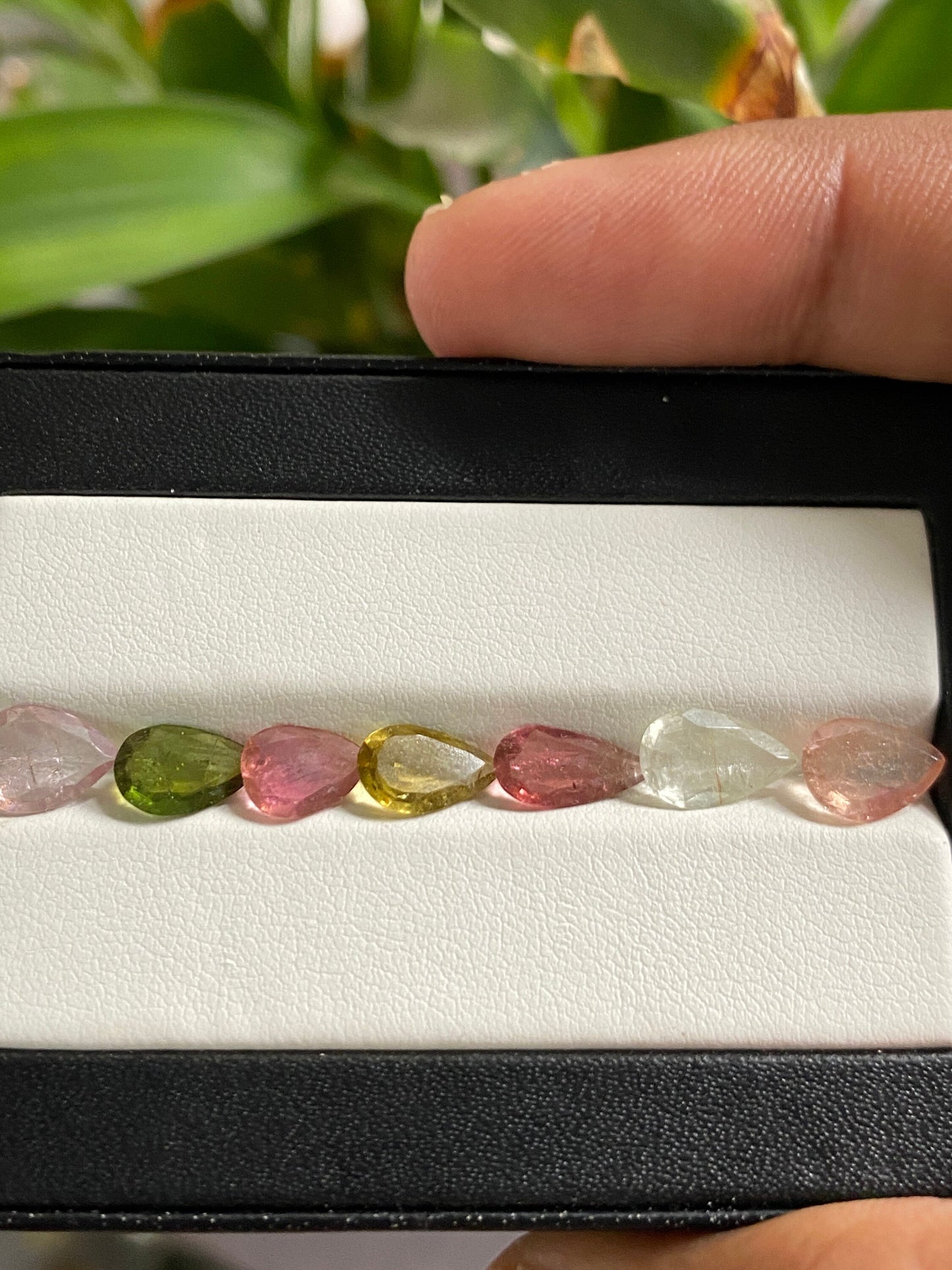 Gorgeous Rare Multi Tourmaline pear cutstones pcs 7 wt 6 cts 8x6.3mm-10.5x5mm tourmaline cuts pears cutstones pink  tourmaline