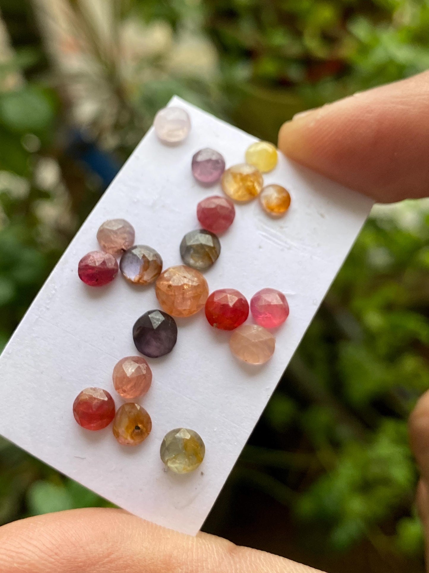 Gorgeous rare Burma mines spinel round shape rosecut weight 11.95 carats size 4.5x4.4mm-6.7x6.5mm pcs 19 spinel round cabochons