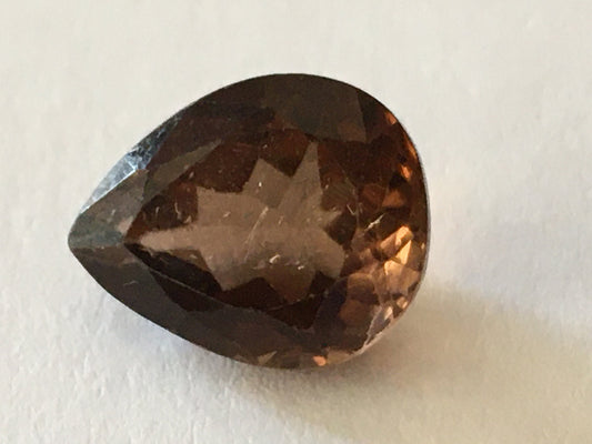 Fabulous champagne brown pear cut wt 4.5 carats size 11.6x9.4mm tourmaline cut for ring pendant