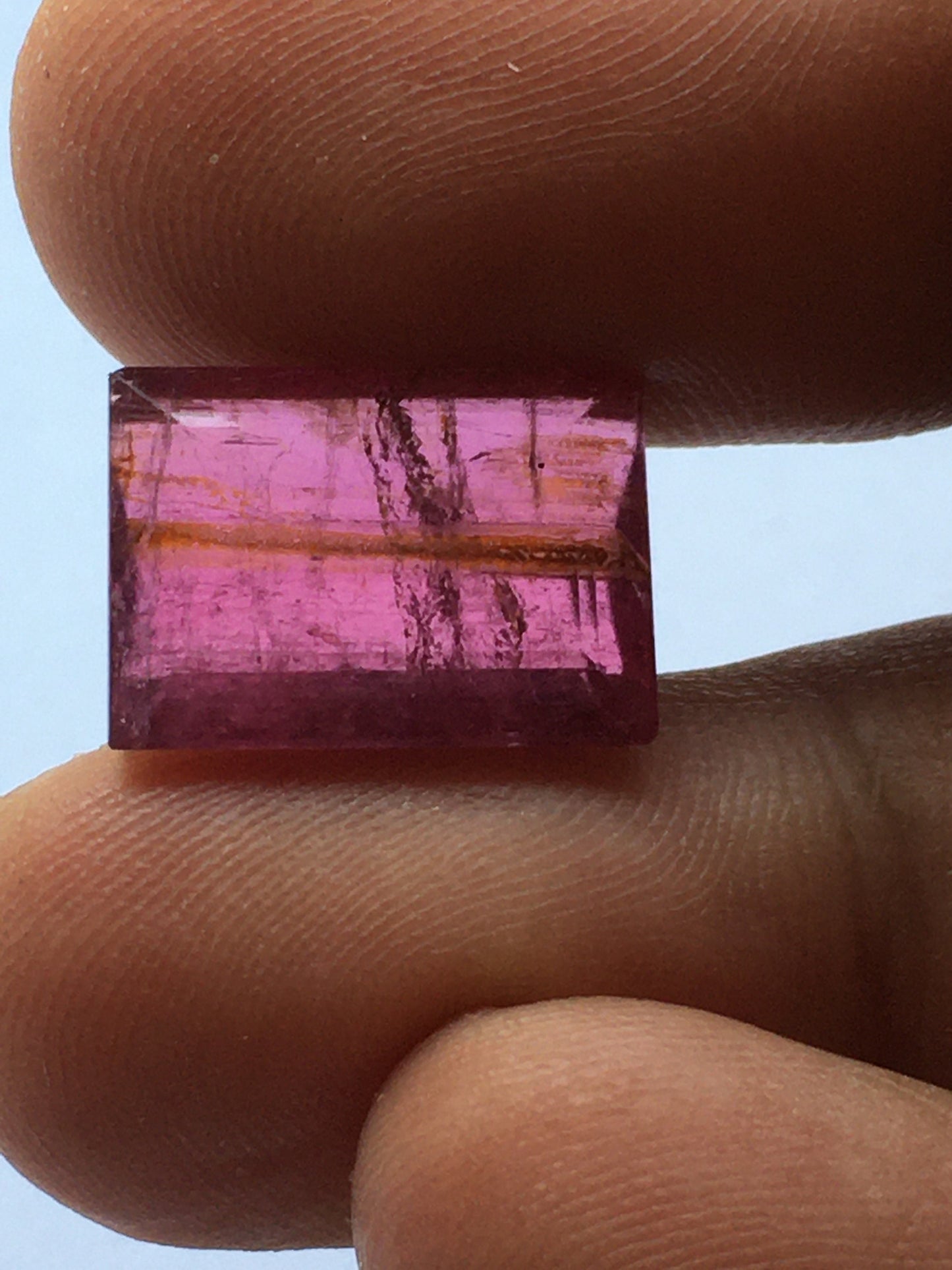 Very rare nice pink tourmaline cutstone weight 11 carats size 15.5x11.5mm rare huge size tourmaline cut for ring pendant