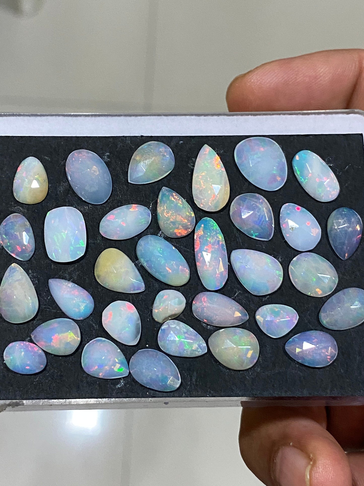 Stunning  Ethiopian opal rosecut Welo opal rosecut aaa quality wt 26 carats pcs 32 size  rosecut opal  fire natural opal rosecut