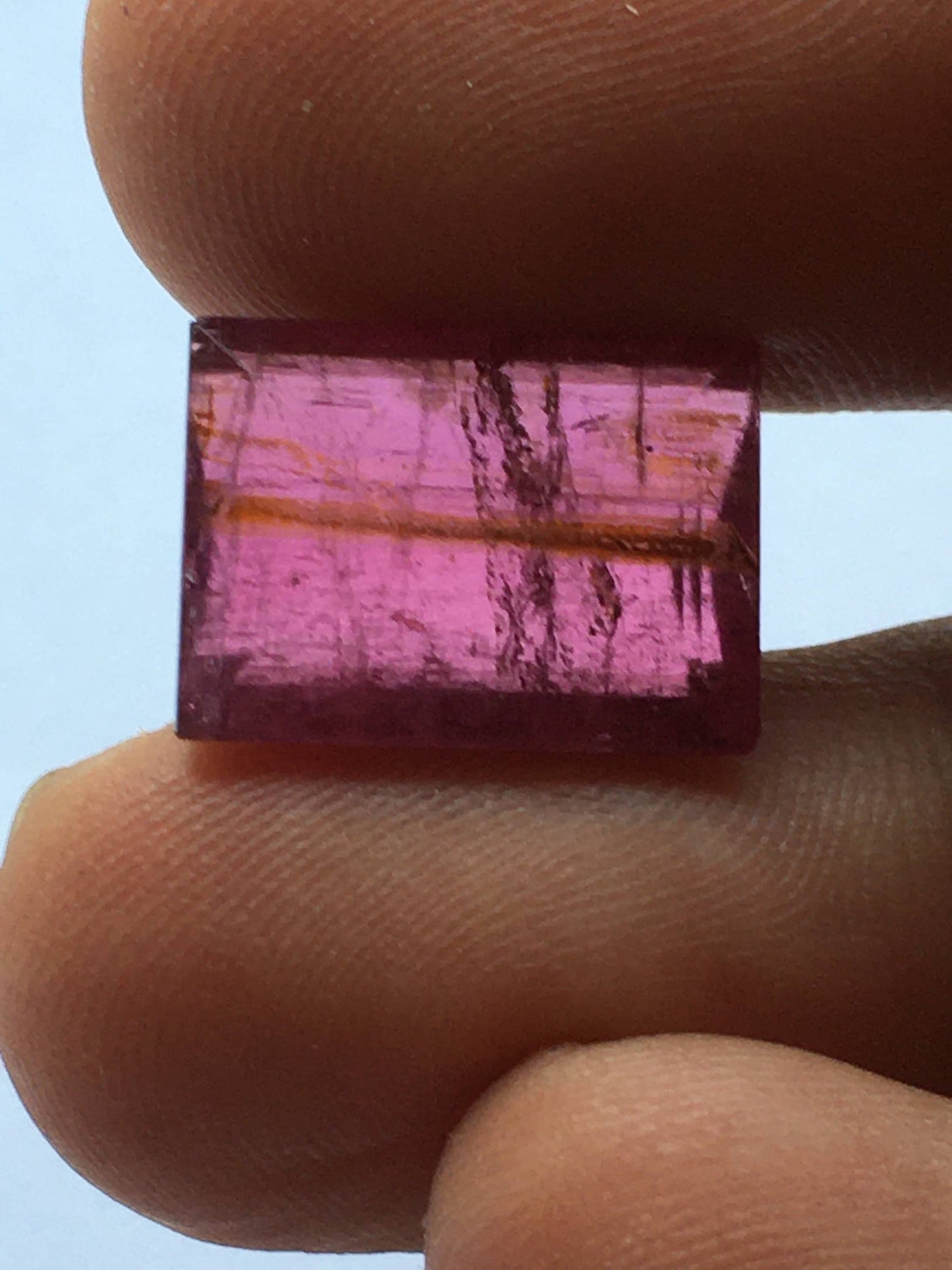 Very rare nice pink tourmaline cutstone weight 11 carats size 15.5x11.5mm rare huge size tourmaline cut for ring pendant